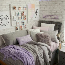 Juliette Eyelash Fringe Comforter And Sham Set -gift shop 08 STARDUST 074 1