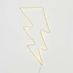 Lightning Bolt Wire Wall Light