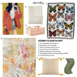 Flutter Woven Throw Blanket -gift shop 11 7a69eab2 de1b 491a 9e24 2d7cc0d06b65