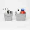 Isla Standard Shelf Bins, Set Of 2 -gift shop 167 SMALLSHELFBINSETOF2 GRY 006