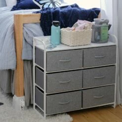 Cameron Charging 6-Drawer Storage Unit -gift shop 19 6Drawer 03