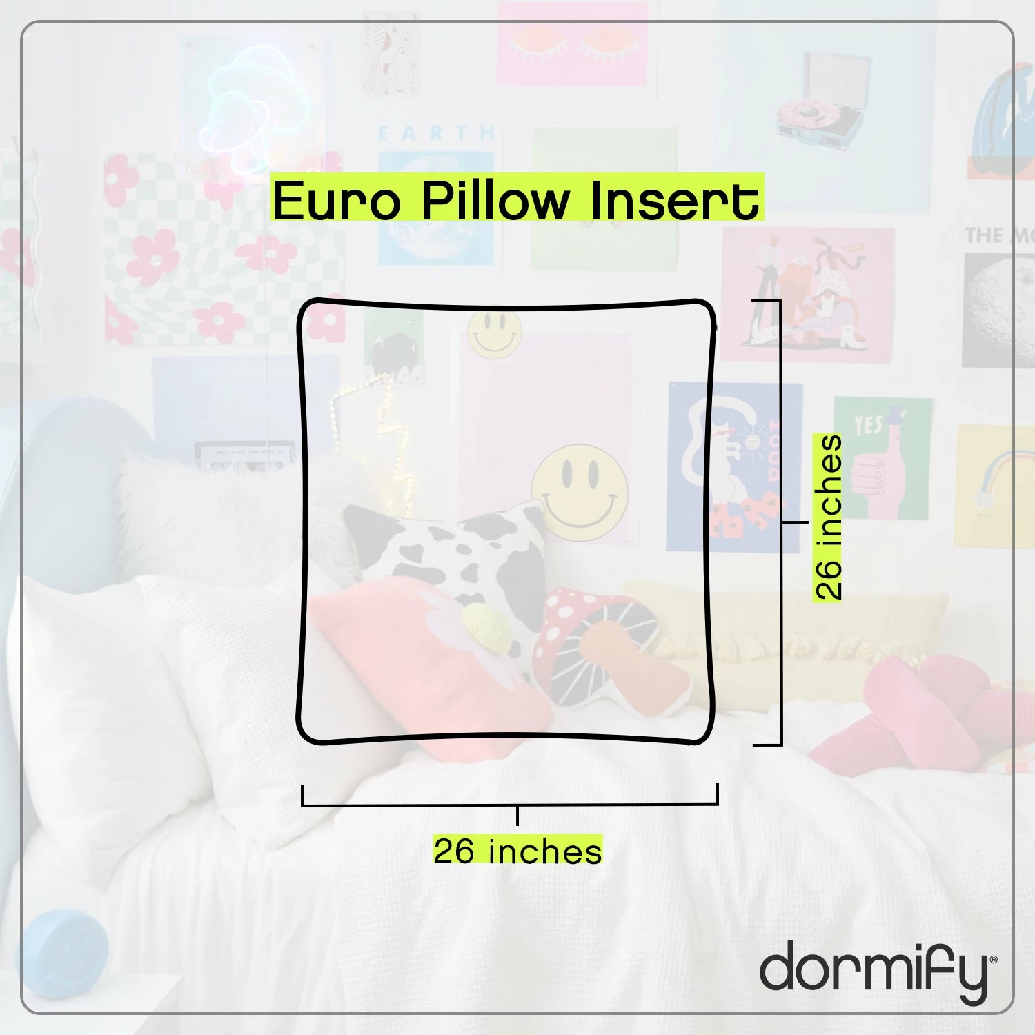 Euro Pillow Insert, 26x26 3 Euro Pillow Insert, 26x26 - Image 2