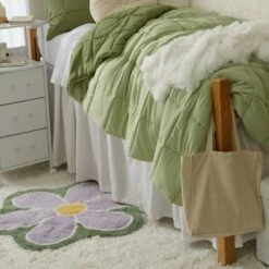 Washable Flower Shaped Accent Rug -gift shop 98