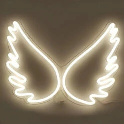 Angel Wings Neon Sign -gift shop AngelWings 3