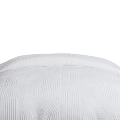 Cleo Arched Duvet Cover And Sham Set -gift shop Arched Matelasse Duvet WHT VIS 017