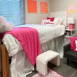 Billie Pom Pom Stripe Comforter And Sham Set -gift shop BeddingBillie