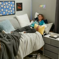 Logan T-Shirt Jersey Comforter And Sham Set -gift shop Bedding LoganGrey