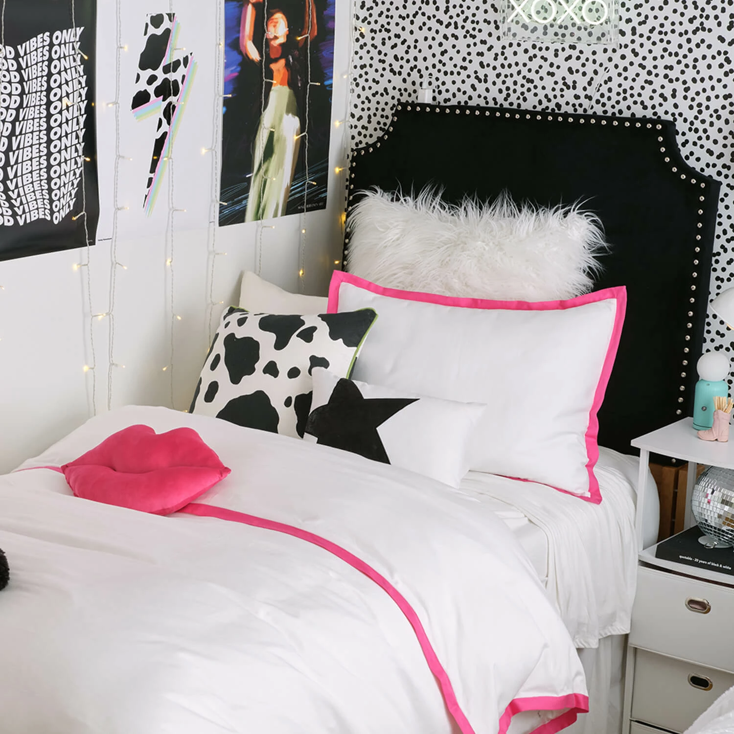 Poppy Cow Print Square Pillow Cover 5 Poppy Cow Print Square Pillow Cover - Image 3