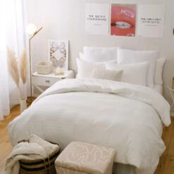 Bailey Textured Stripe Duvet Cover And Sham Set -gift shop BlakeCottonWaffleComforter 1