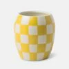 Paddywax Ceramic Checkered Candle -gift shop CM1106