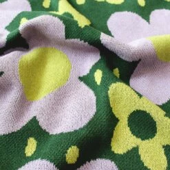 Flower Power Throw Blanket -gift shop CalhounandCo 0011 Calhoun CO.FlowerPower3TXT1500712