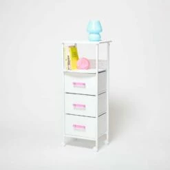 Sutton Charging 3-Drawer Cart On Wheels -gift shop ChargingCart Sutton PinkHandle 088 dfab2bbd d7b7 463c 91e1 5d2fc238d666