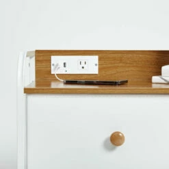 Cameron Charging 6-Drawer Storage Unit -gift shop Charging 6Drawer Storage Unit White Wood 020 1