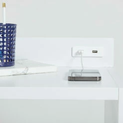 Dylan Charging Storage Cube -gift shop Charging Storage Cube Side Table White 021