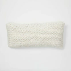 Emme Chunky Knit Lumbar Pillow Cover