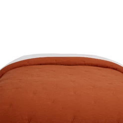 Rayna Crinkle Texture Comforter And Sham Set -gift shop Comforter CrinkleTexture TXL Orange VIS 0022