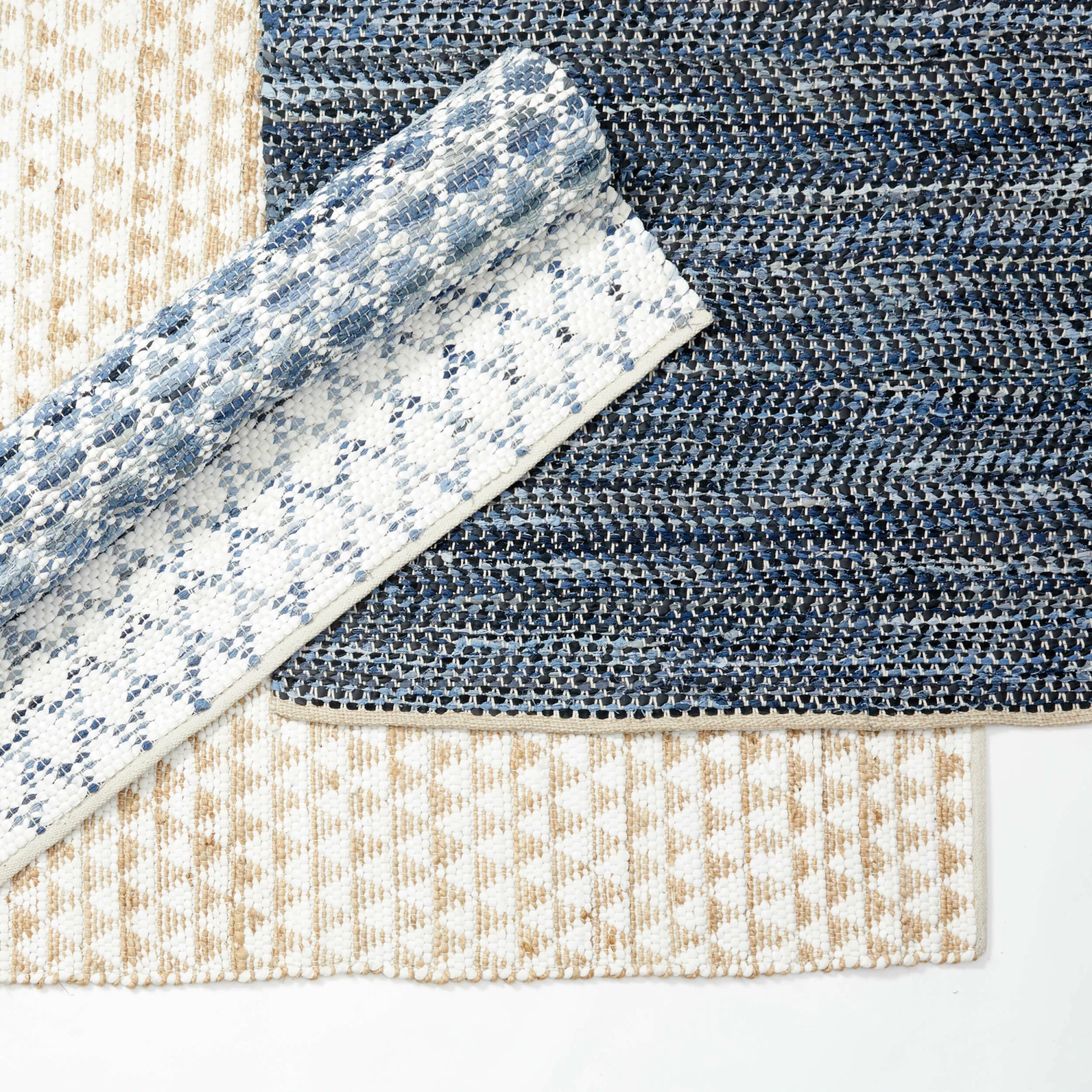 Recycled Cotton And Sisal Diamond Area Rug 5 Recycled Cotton And Sisal Diamond Area Rug - Image 3