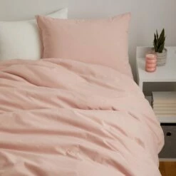 Devon Washed Cotton Duvet Cover And Sham Set -gift shop Cotton Duvet LightPink Product 009 38862a2a 4bf3 4513 bb2f df077a6ed7d9