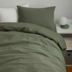 Devon Washed Cotton Duvet Cover And Sham Set -gift shop Cotton Duvet OliveGreen Product 023 f7ddc1b4 9033 4833 998d 9dc08b471c08