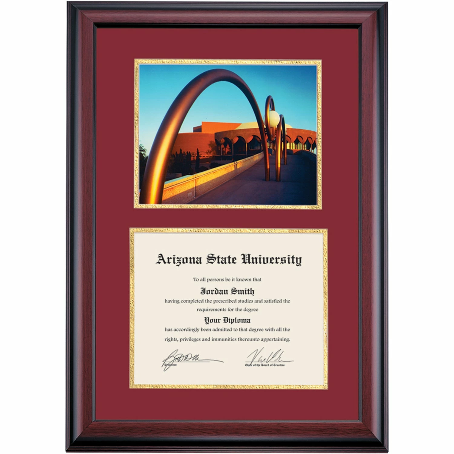 Arizona State Premier Grady Gammage Auditorium Diploma Frame 7 Arizona State Premier Grady Gammage Auditorium Diploma Frame - Image 5