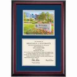 Brandeis Premier Brandeis University Sign Diploma Frame -gift shop DSSHEFBRUPC5NEBUP
