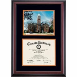 Clemson Premier Tillman Hall Diploma Frame -gift shop DSSHEFCLUPC4BOCTH