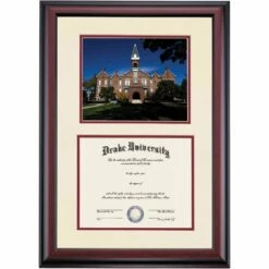 Drake Premier Old Main Diploma Frame -gift shop DSSHEFDRKPC4MDNO