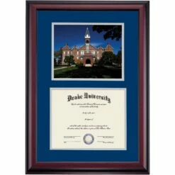 Drake Premier Old Main Diploma Frame -gift shop DSSHEFDRKPC4NEDNO