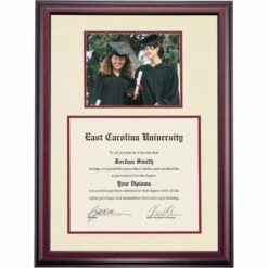 East Carolina Premier For 8x10 Photograph Diploma Frame