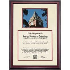 Georgia Institute Of Technology Premier Tech Tower Diploma Frame -gift shop DSSHEFGATPC9MGTT