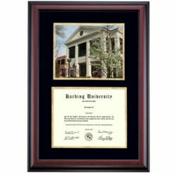 Harding Premier American Heritage Center Diploma Frame -gift shop DSSHEFHUAPC4BGAHC