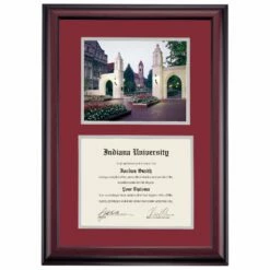 Indiana Premier The Sample Gates Diploma Frame 12 Indiana Premier The Sample Gates Diploma Frame -gift shop DSSHEFINDPC4MEISG