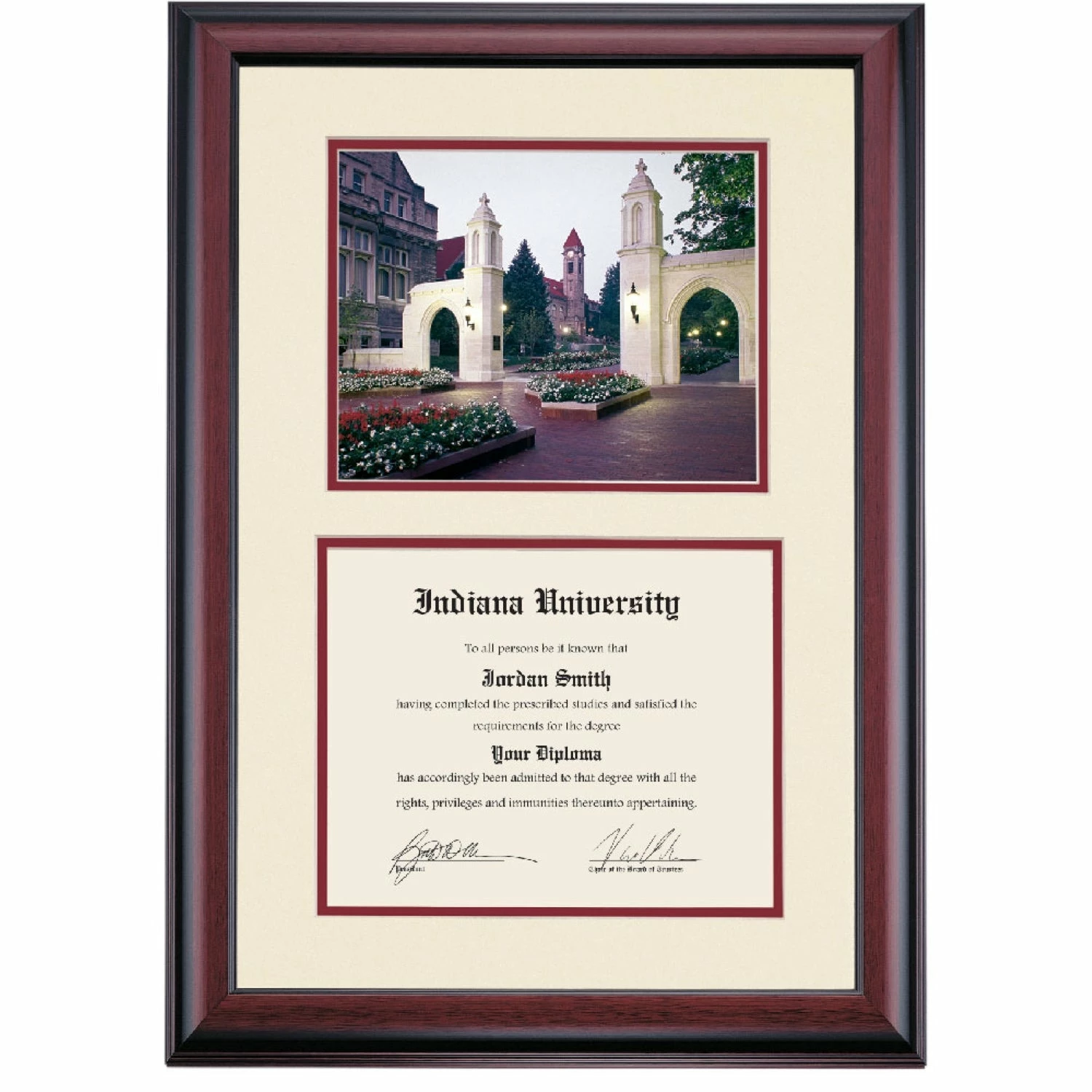 Indiana Premier The Sample Gates Diploma Frame 4 Indiana Premier The Sample Gates Diploma Frame - Image 2