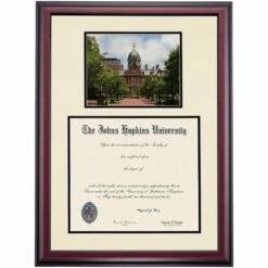 Johns Hopkins Premier Medicine Diploma Frame -gift shop DSSHEFJHUPC9BJMD