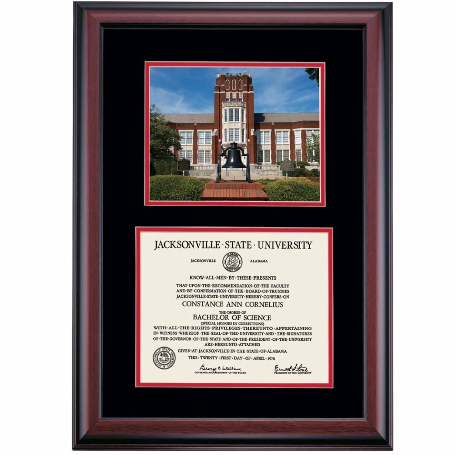 Jacksonville State Premier Angle Hall Diploma Frame 6 Jacksonville State Premier Angle Hall Diploma Frame - Image 4