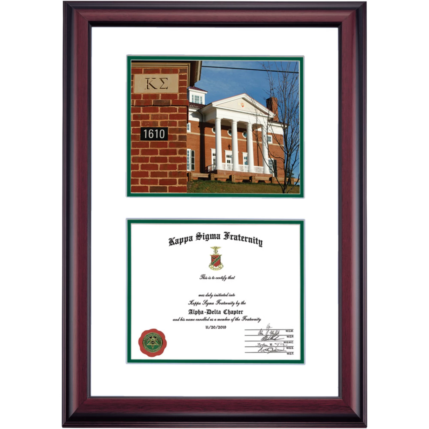 Kappa Sigma Premier International Headquarters Master Of Ritual Certificate Frame 3 Kappa Sigma Premier International Headquarters Master Of Ritual Certificate Frame