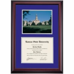 Kansas State Premier Anderson Hall Diploma Frame -gift shop DSSHEFKSTPC4PEKAD