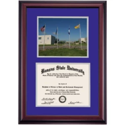Kansas State Premier The Salina Campus Diploma Frame -gift shop DSSHEFKSTPC4PEKAS