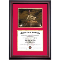 Marine Corps Premier USMC War Memorial Diploma Frame -gift shop DSSHEFMCUPC4CGIWO