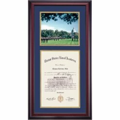 United States Naval Academy Premier The Parade Diploma Frame