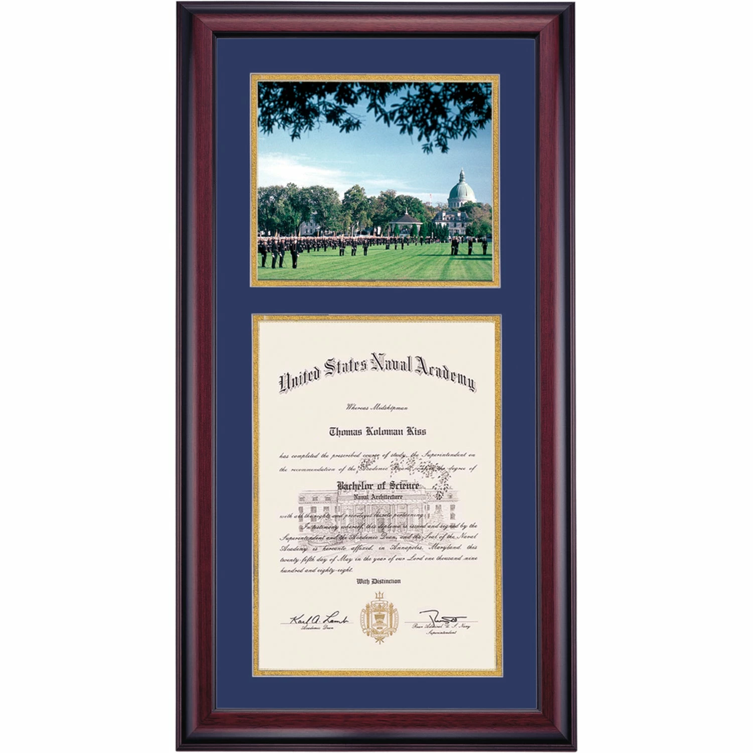 United States Naval Academy Premier The Parade Diploma Frame 3 United States Naval Academy Premier The Parade Diploma Frame