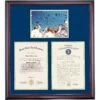 United States Naval Academy Double Premier The Hat Toss Diploma Frame -gift shop DSSHEFNAVPCDNGNAH