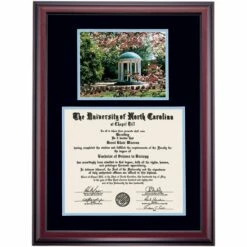 North Carolina-Chapel Hill Premier The Old Well Diploma Frame 12 North Carolina-Chapel Hill Premier The Old Well Diploma Frame -gift shop DSSHEFNCHPCNBLNOW