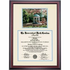 North Carolina-Chapel Hill Premier The Old Well Diploma Frame 9 North Carolina-Chapel Hill Premier The Old Well Diploma Frame -gift shop DSSHEFNCHPCNLNOW