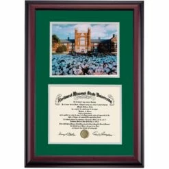 Northwest Missouri Premier The Administration Building Diploma Frame 9 Northwest Missouri Premier The Administration Building Diploma Frame -gift shop DSSHEFNWMPC4HEADB