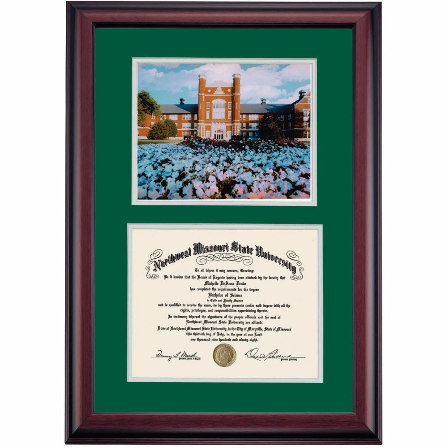 Northwest Missouri Premier The Administration Building Diploma Frame 6 Northwest Missouri Premier The Administration Building Diploma Frame - Image 4