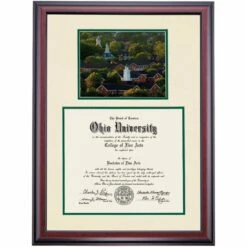 Ohio Premier South Green Diploma Frame
