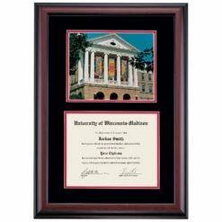 Wisconsin-Madison Premier Bascom Hall Diploma Frame 12 Wisconsin-Madison Premier Bascom Hall Diploma Frame -gift shop DSSHEFWMDPC3BCMBH