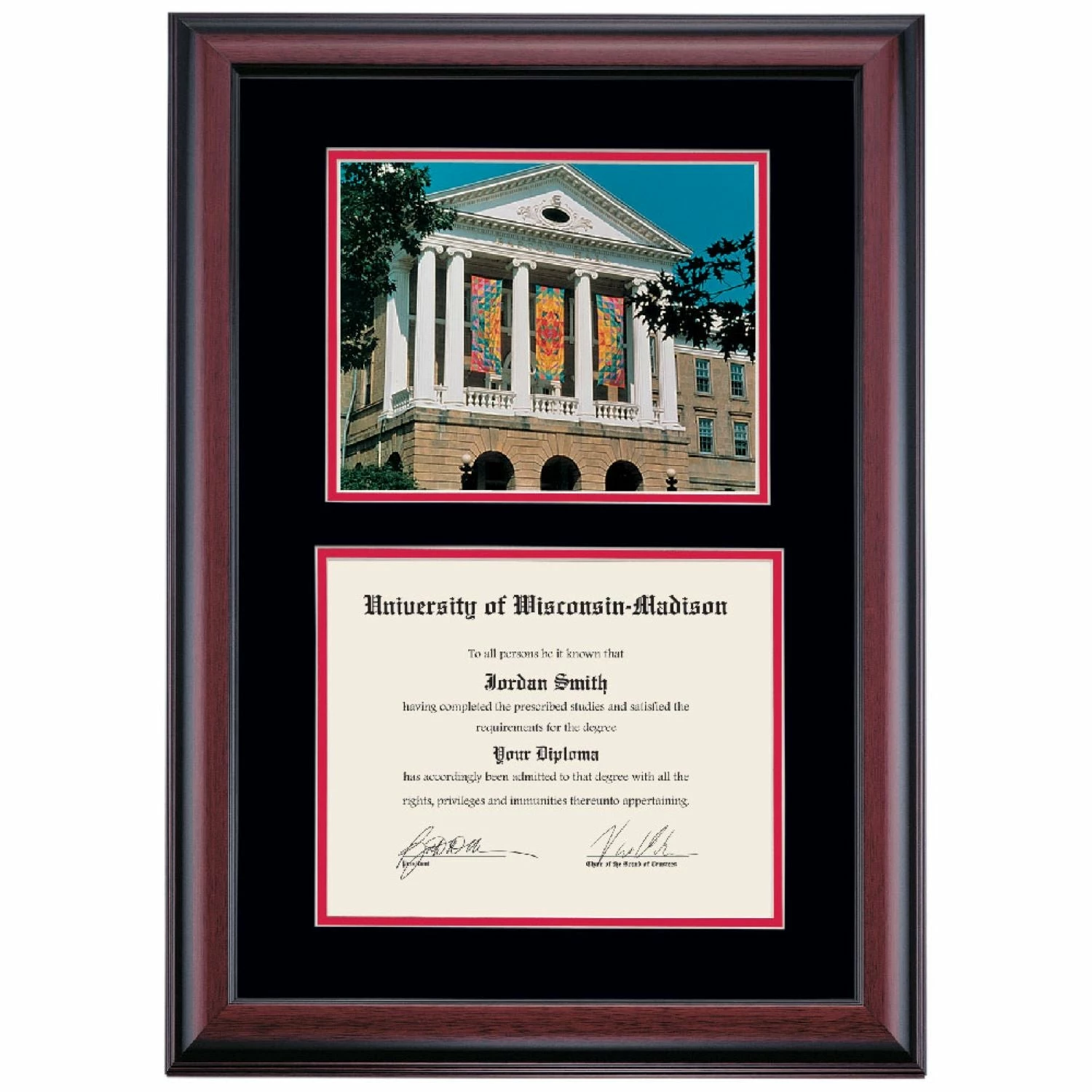 Wisconsin-Madison Premier Bascom Hall Diploma Frame 7 Wisconsin-Madison Premier Bascom Hall Diploma Frame - Image 5