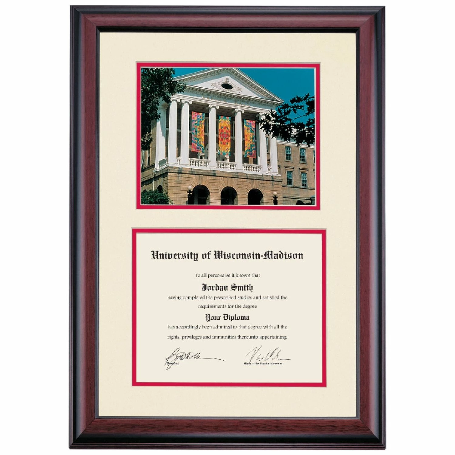 Wisconsin-Madison Premier Bascom Hall Diploma Frame 4 Wisconsin-Madison Premier Bascom Hall Diploma Frame - Image 2